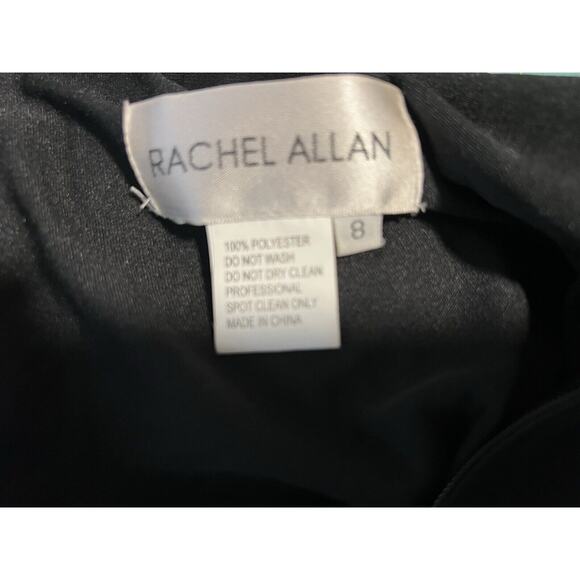 Stunning Rachel Allan Black Beaded Sleeveless Dress Prom Formal 8 MUST SEE!!! - Picture 12 of 12